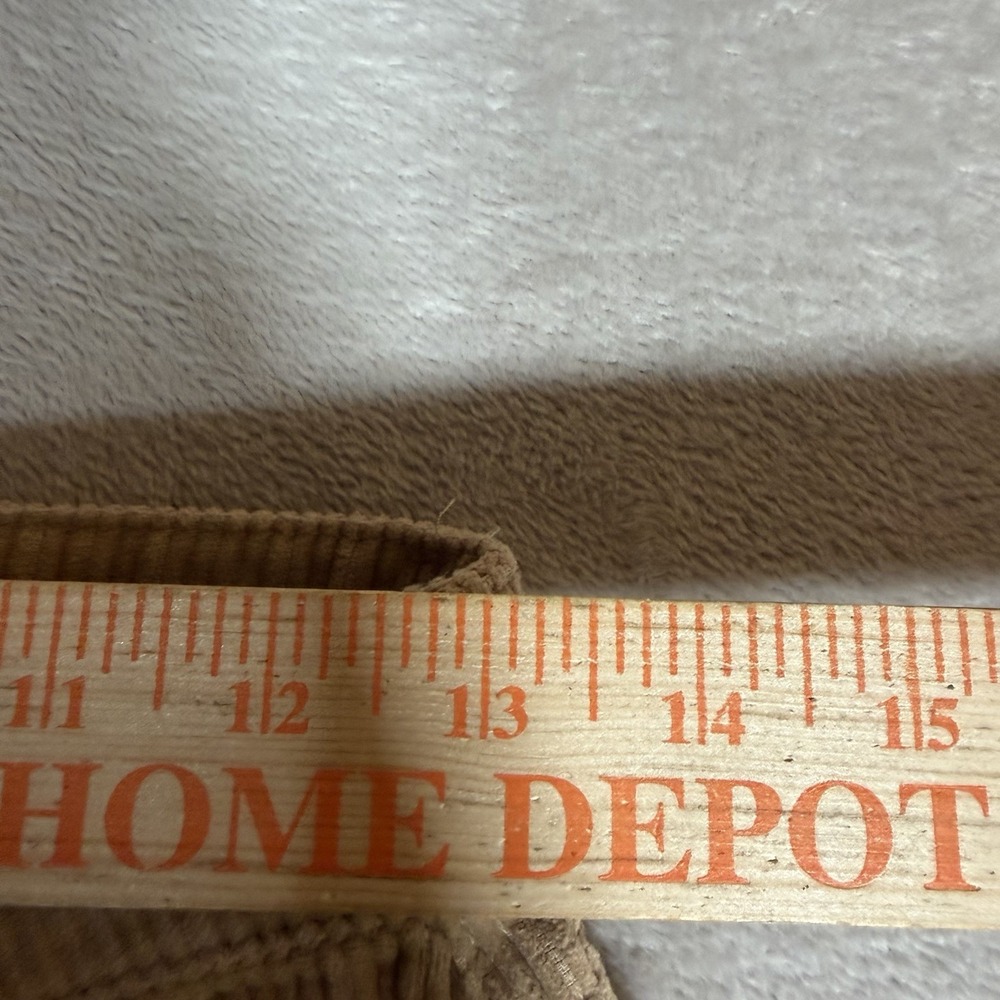 Empyre Corduroy Pants Tan Beige Relaxed Straight Leg Baggy Skate Y2K Women 0 - Picture 6 of 8
